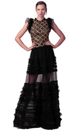 1 of 5 Edition Gemy Maalouf ED160206LK Dress Black-Multicolor