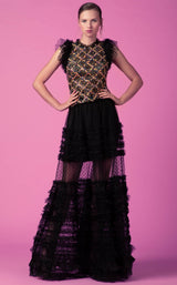 2 of 5 Edition Gemy Maalouf ED160206LK Dress Black-Multicolor