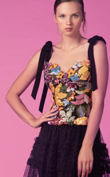 3 of 4 Edition Gemy Maalouf ED160503LK Dress Black-Multicolor