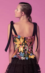 4 of 4 Edition Gemy Maalouf ED160503LK Dress Black-Multicolor