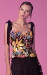 4 of 5 Edition Gemy Maalouf ED160506LK Dress Black-Multicolor