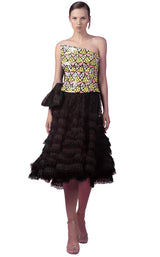 1 of 5 Edition Gemy Maalouf ED160809LK Dress Black-Multicolor