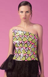 4 of 5 Edition Gemy Maalouf ED160809LK Dress Black-Multicolor