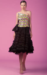 2 of 5 Edition Gemy Maalouf ED160809LK Dress Black-Multicolor