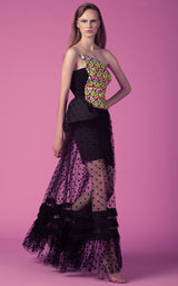 2 of 5 Edition Gemy Maalouf ED160810LK Dress Black-Multicolor