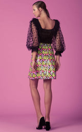 3 of 5 Edition Gemy Maalouf ED161112LK Dress Black-Multicolor