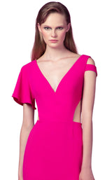 3 of 4 Beside Couture ED1613LD Dress Fuchsia