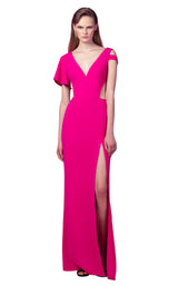 1 of 4 Beside Couture ED1613LD Dress Fuchsia