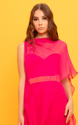 3 of 4 Edition Gemy Maalouf ED1674LD Dress Fuchsia