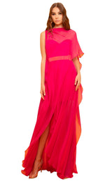 1 of 4 Edition Gemy Maalouf ED1674LD Dress Fuchsia