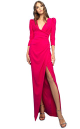 1 of 4 Edition Gemy Maalouf ED1675LD Dress Fuchsia