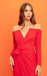 3 of 4 Edition Gemy Maalouf ED1684LD Dress Red