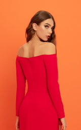 4 of 4 Edition Gemy Maalouf ED1684LD Dress Red