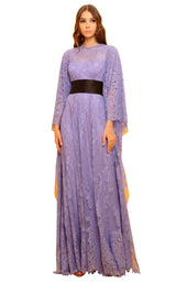 1 of 4 Beside Couture ED1688LDBELT Dress Lavender