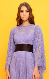 3 of 4 Beside Couture ED1688LDBELT Dress Lavender