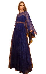 1 of 5 Edition Gemy Maalouf ED1690LDBELT Dress Navy-Blue