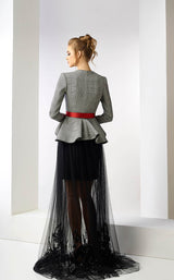 2 of 2 Gatti Nolli Couture ED4609ED4610 Dress Black-Check-Red