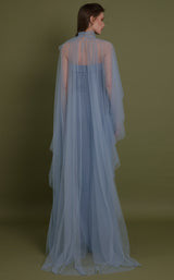2 of 2 Edition Gemy Maalouf EDFW231775LDEDFW231776CAPE Dress Blue