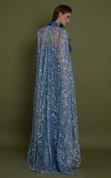 2 of 2 Edition Gemy Maalouf EDFW231779LDEDFW231780CAPE Dress Blue