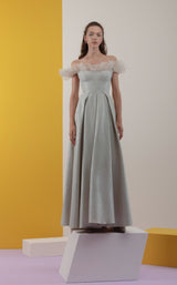 1 of 2 Edition Gemy Maalouf EDSS221733LD Dress Greige