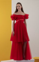 1 of 2 Edition Gemy Maalouf EDSS221746LD Dress Red