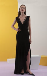 1 of 2 Edition Gemy Maalouf EDSS221756LD Dress Black