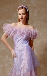 3 of 4 Beside Couture ED1617 Dress Lilac