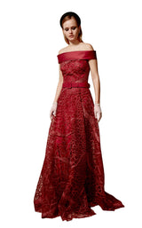 1 of 4 Beside Couture ED1624 Dress Wine