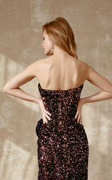 4 of 4 Beside Couture ED1655 Dress Purple-Pink