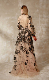 2 of 4 Beside Couture ED1663 Dress Black-Nude