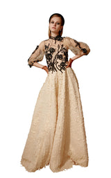 1 of 4 Beside Couture ED1664 Dress Gold-Black