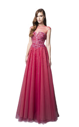 1 of 4 Revive by Tony Ward Elly Dress Fuchsia