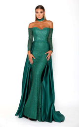 1 of 7 Portia and Scarlett Emerald Gown Emerald