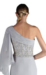 4 of 4 Revive by Tony Ward Erica Dress Light-Grey