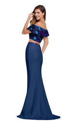 6 of 12 Ellie Wilde EW119012 Navy-Blue-Multi