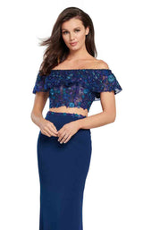 4 of 12 Ellie Wilde EW119012 Navy-Blue-Multi