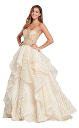 1 of 12 Ellie Wilde EW119015 Light-Gold-Ivory