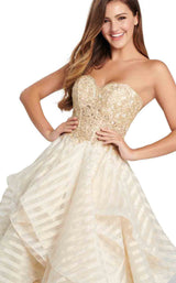 3 of 12 Ellie Wilde EW119015 Light-Gold-Ivory