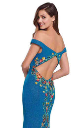 11 of 12 Ellie Wilde EW119046 Teal-Multi