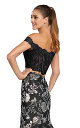 11 of 12 Ellie Wilde EW119052 Black/Silver