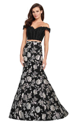 1 of 12 Ellie Wilde EW119052 Black/Silver