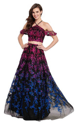 1 of 6 Ellie Wilde EW119055 Black Multi