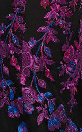 8 of 20 Ellie Wilde EW119056 Black Multi