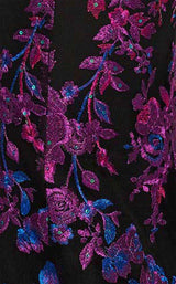 18 of 20 Ellie Wilde EW119056 Black Multi