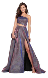 1 of 12 Ellie Wilde EW119062 Pink-Royal-Blue