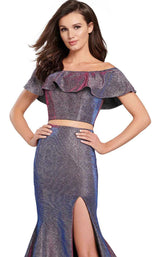 11 of 18 Ellie Wilde EW119063 Fuchsia/Royal