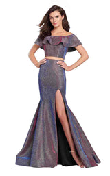 2 of 18 Ellie Wilde EW119063 Fuchsia/Royal