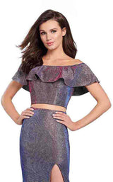 14 of 18 Ellie Wilde EW119063 Fuchsia/Royal