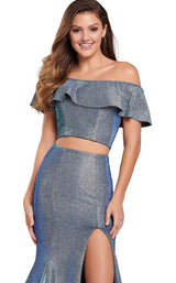 6 of 18 Ellie Wilde EW119063 Turquoise-Royal-Blue