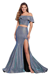 3 of 18 Ellie Wilde EW119063 Turquoise-Royal-Blue